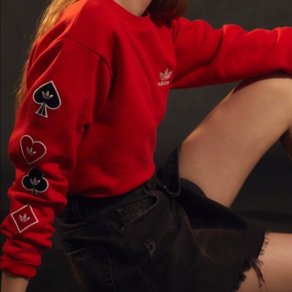 adidas playing card sweatshirt
